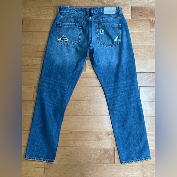 Zara Boyfriend Ripped Jeans - Picture 2 of 5